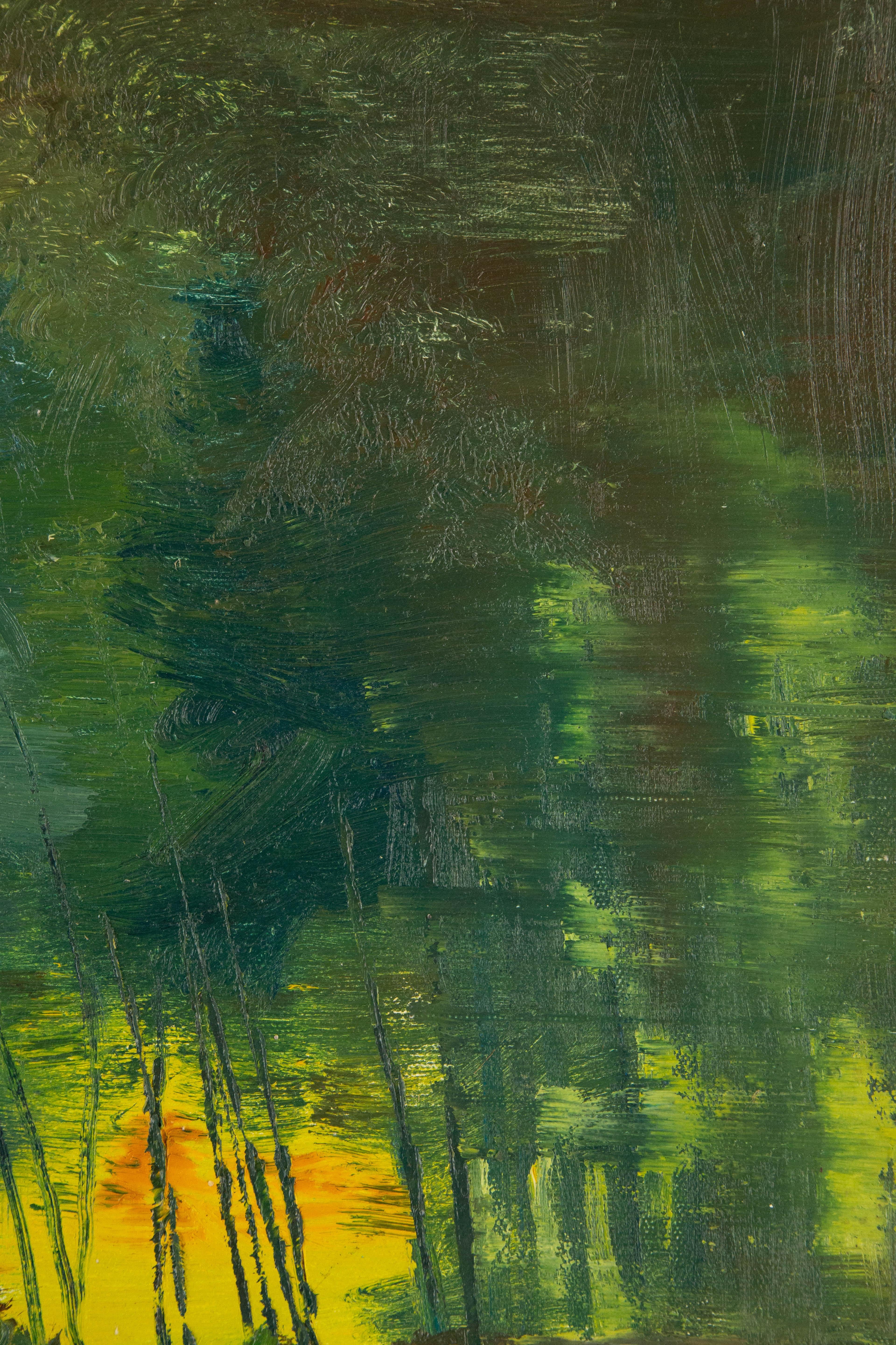 ShiLian Liu Paisaje Óleo original sobre lienzo 