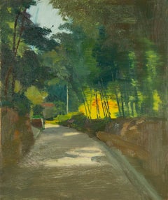 ShiLian Liu Landscape Original Oil On Canvas "Village View II"