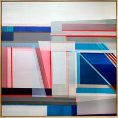 "Avenue, " Abstract Geometric Painting