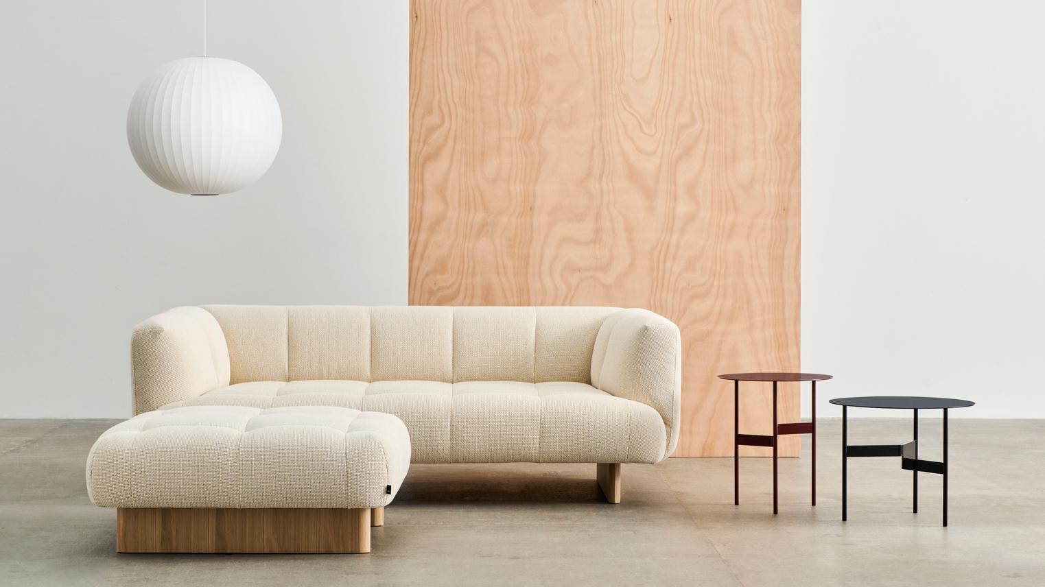 Table basse Shim D54, noire, acier revêtu de poudre par Jonas Trampedach pour Hay Neuf - En vente à Dubai, AE