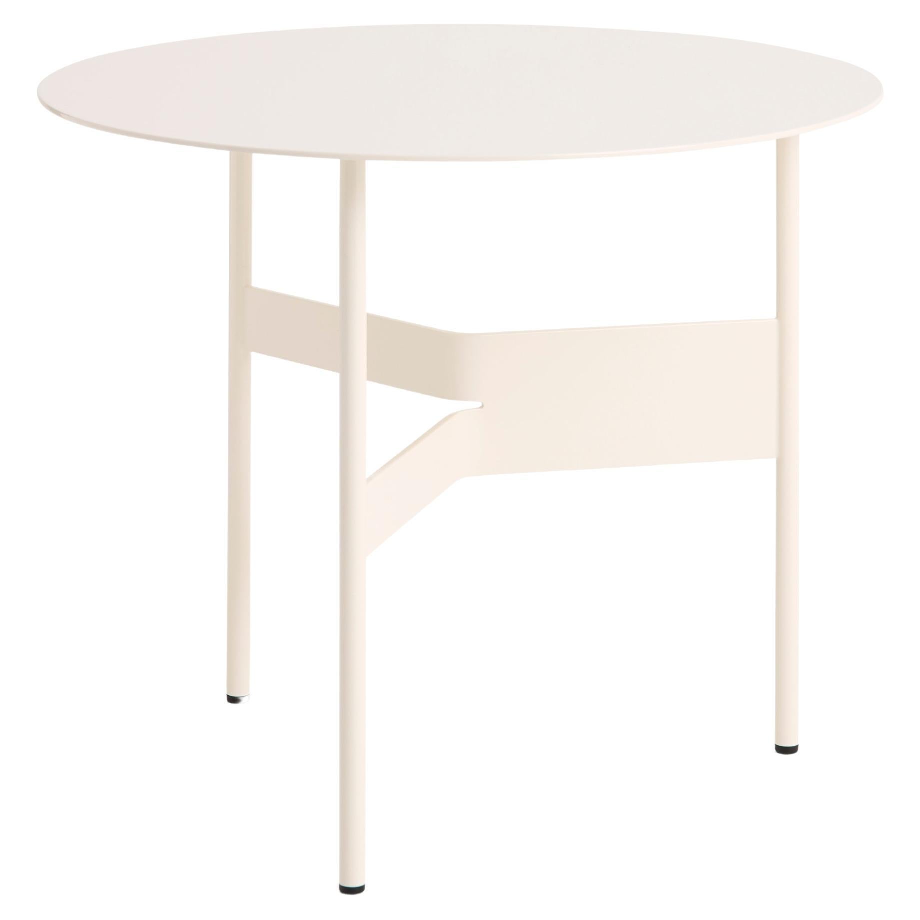 Mesa de centro Shim D54, cáscara de huevo, acero con revestimiento de polvo by Jonas Trampedach for Hay