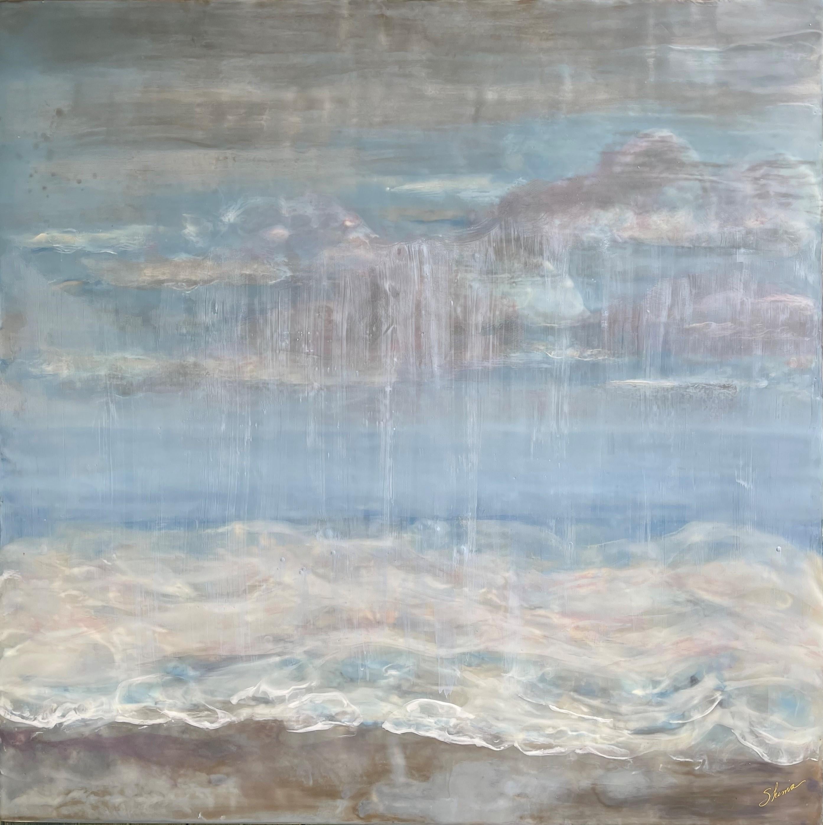 Shima Shanti Abstract Painting - Storm Flushed