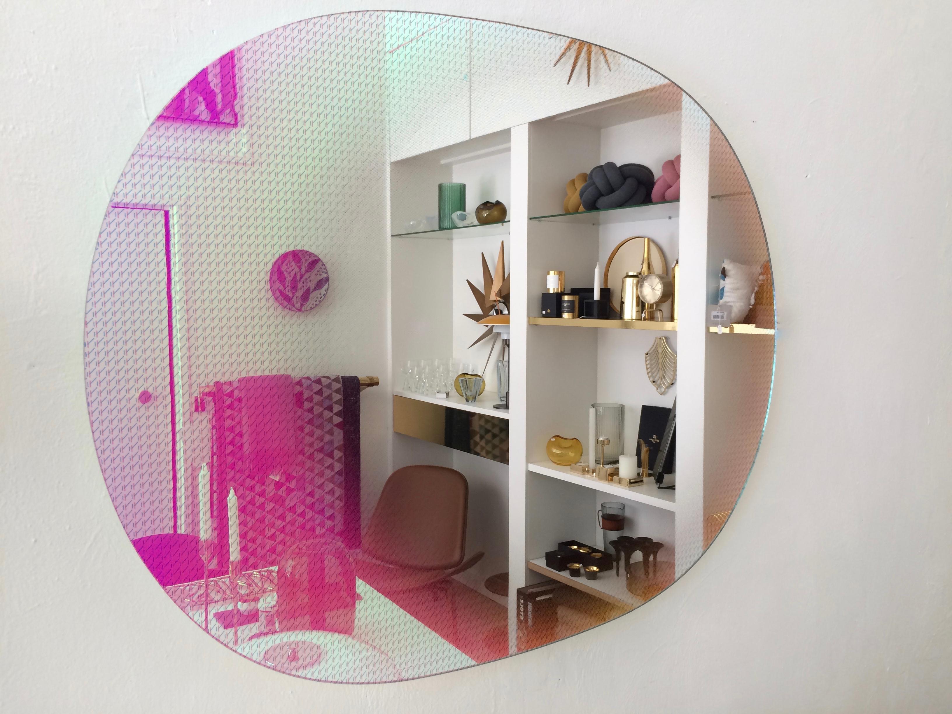 Modern 'Shimmer 1' Iridescent Mirror Object by Patricia Urquiola for Glas Italia