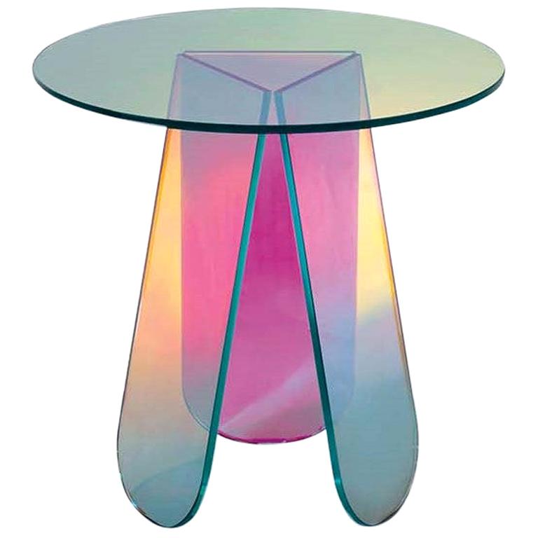 Shimmer Circular Small Low Table, by Patricia Urquiola for Glas Italia