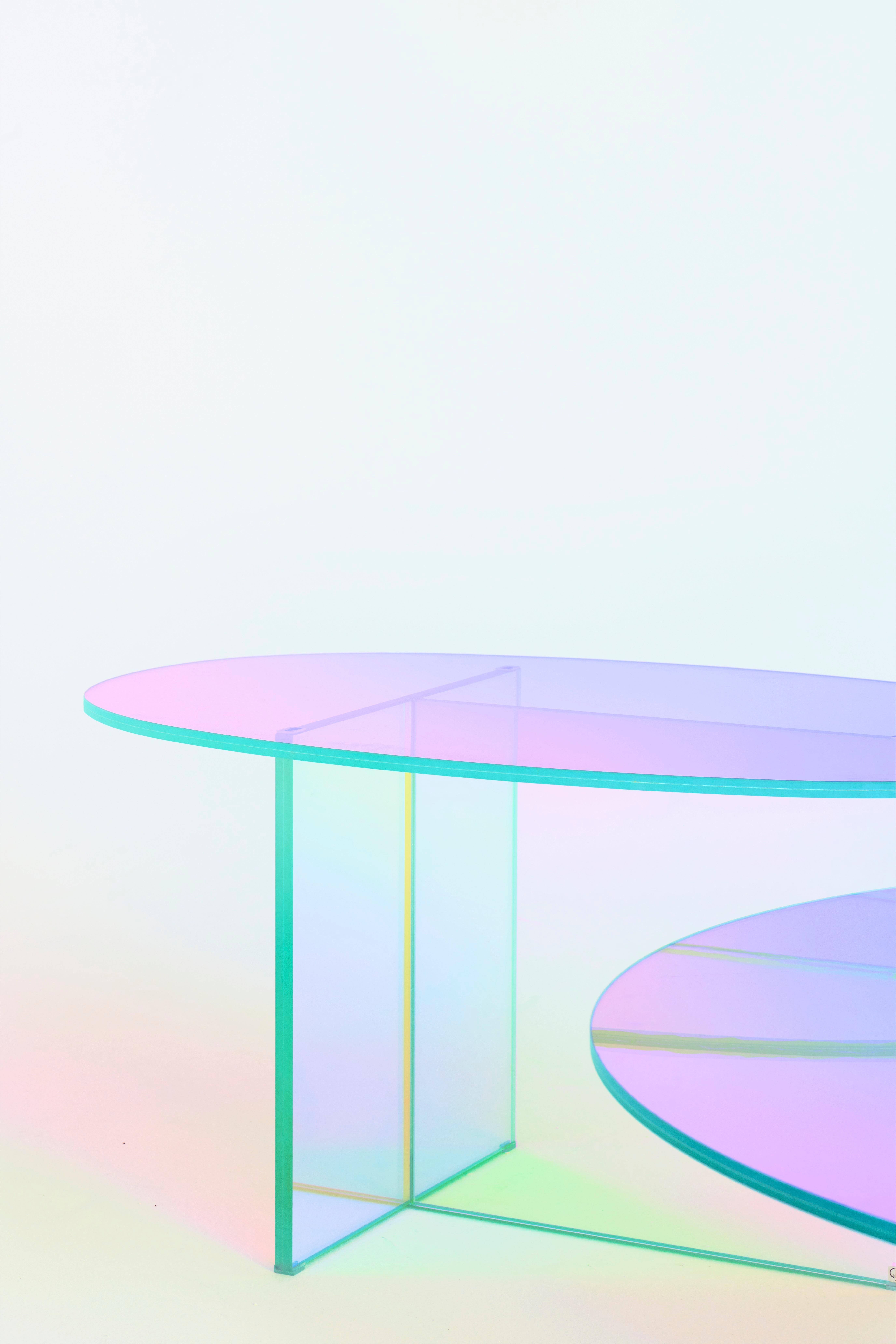 Moderne Table basse chatoyante de Patricia Urquiola par Glas Italia en vente