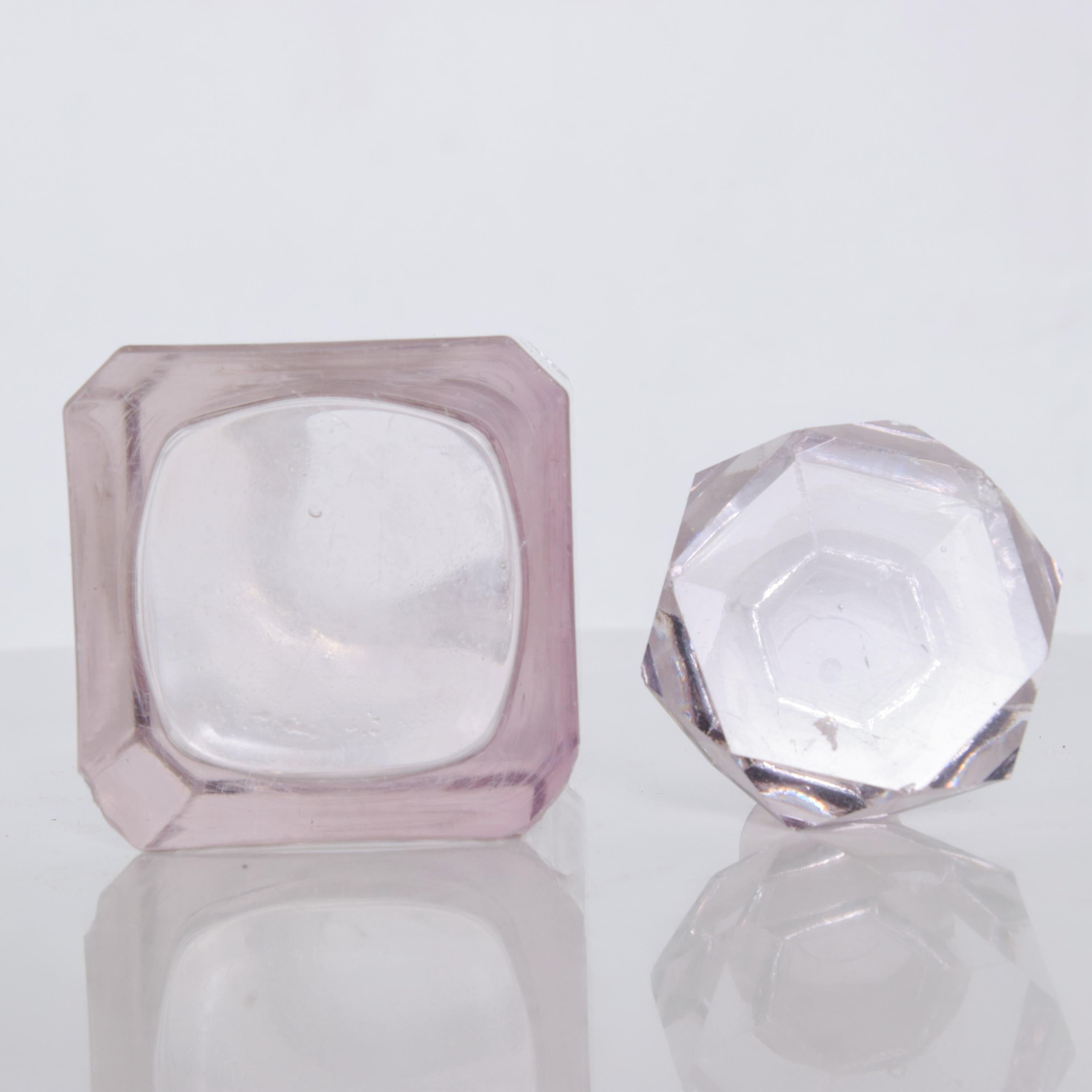 pink square perfume bottle