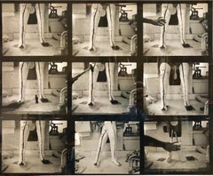 Used Silver Gelatin Photograph Surrealist Fake Limb Prosthetic Factory Photo