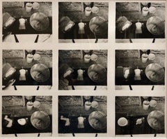 Fotografia d'epoca alla gelatina d'argento Surrealista con arto finto