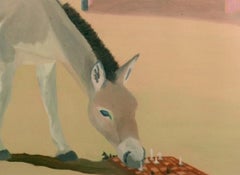 Shimon PInto "Chess", Surrealist Oil Painting on Canvas, 21st Century, New