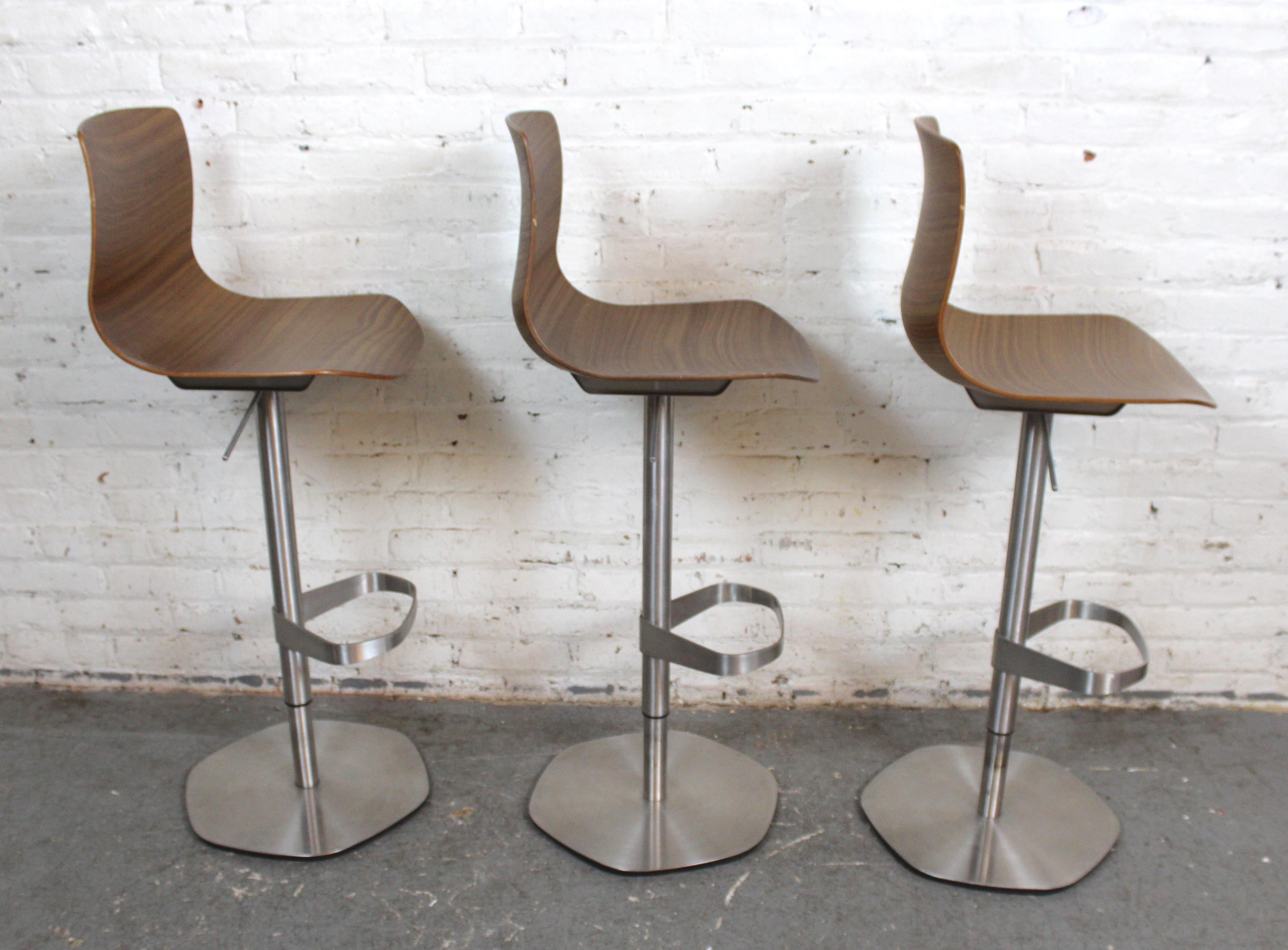 Stainless Steel Shin Azumi 'Loku' Adjustable Stools