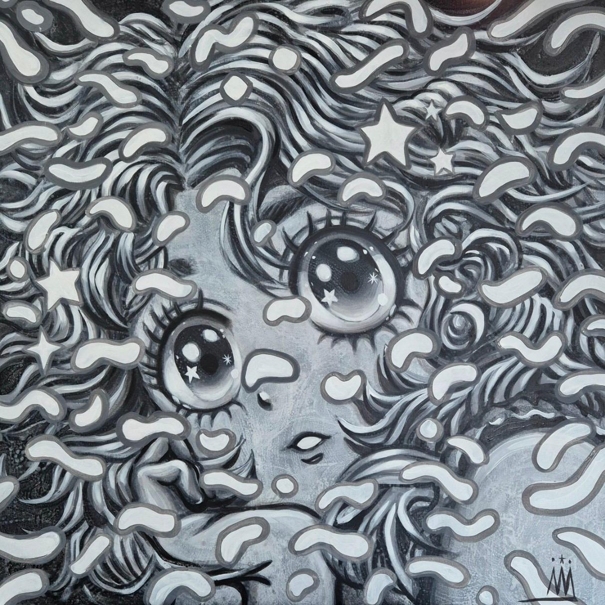 Composizione mista su tela

Shin Seung-Hun è un artista sudcoreano nato nel 1979 che vive e lavora nell'isola di Jeju, in Corea. An He è considerato dalla critica come il nuovo Takashi Murakami coreano. Il mondo puro dell'artista raffigura e sogna