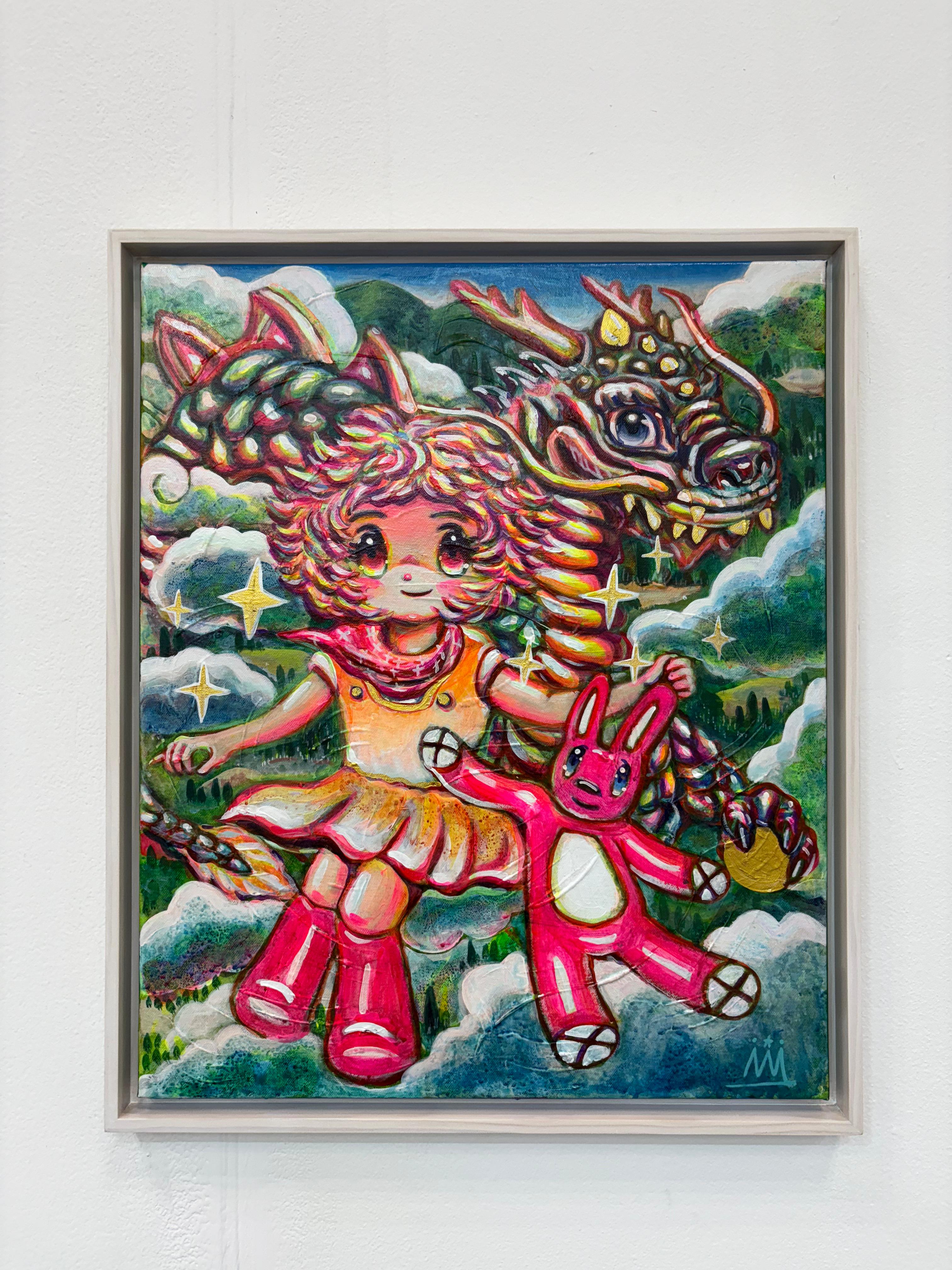 Arte coreano contemporáneo de Shin Seung-Hun - Historia del Multiverso de Chun-Ja en venta 1