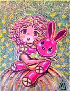 Zeitgenössische koreanische Kunst von Shin Seung-Hun - Chunja  und Rosa Kaninchen