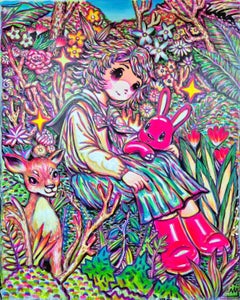 Koreanische Contemporary Art von Shin Seung-Hun - Chunja und Pink Rabbit
