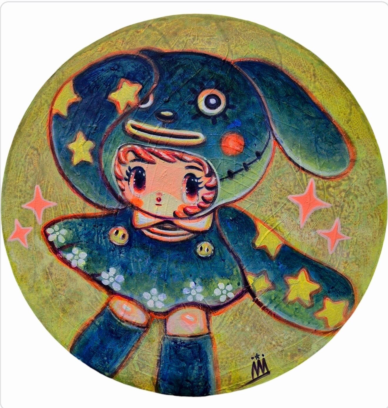 Acrylic on canvas 

Shin Seung-Hun is a South-Korean artist born in 1979 who lives & works in Jeju Island, Korea. He is considered by critics as the new Korean Takashi Murakami. The pure world of the artist depicts and dreams of a beautiful world