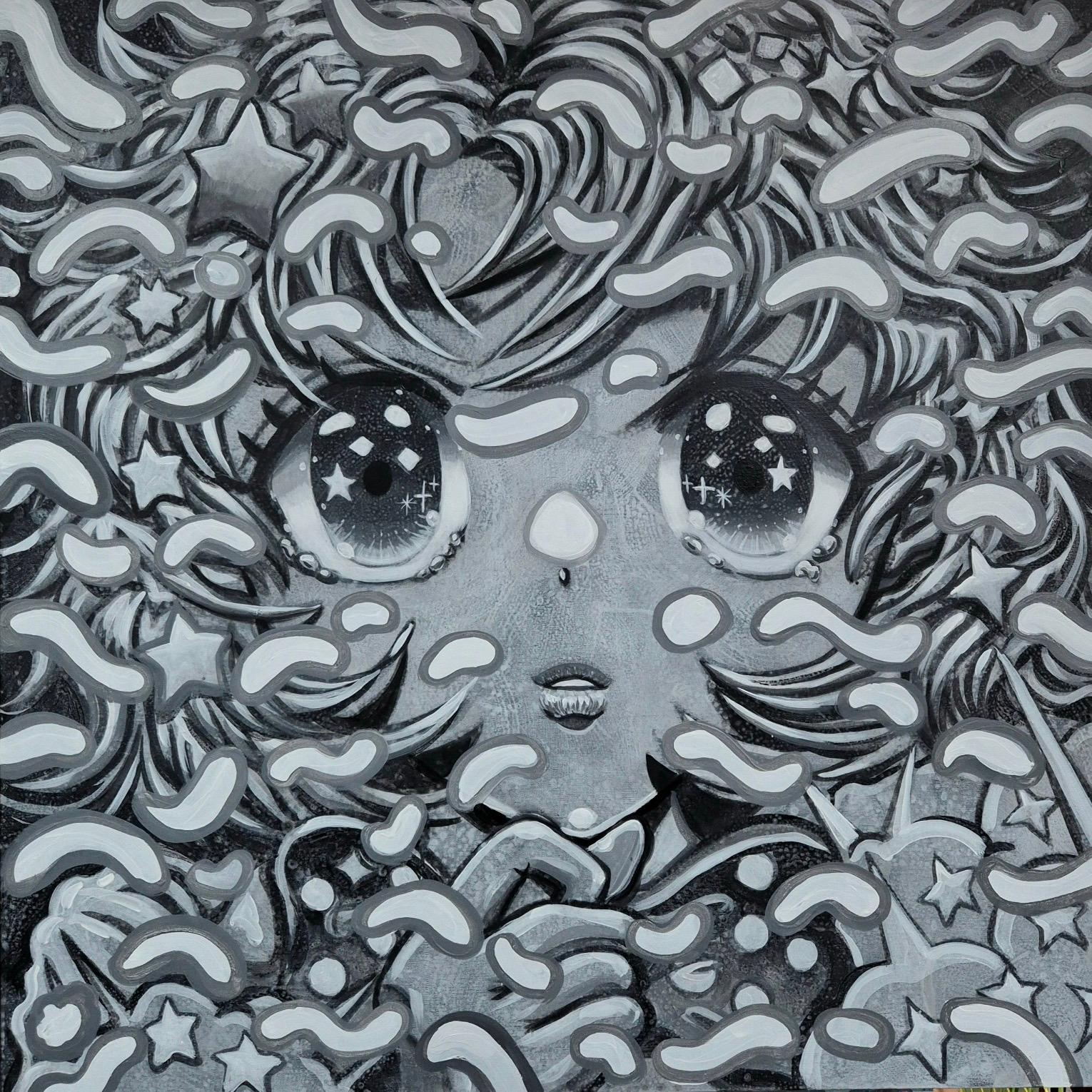 Acrilico su tela 

Shin Seung-Hun è un artista sudcoreano nato nel 1979 che vive e lavora nell'isola di Jeju, in Corea. An He è considerato dalla critica come il nuovo Takashi Murakami coreano. Il mondo puro dell'artista raffigura e sogna un mondo