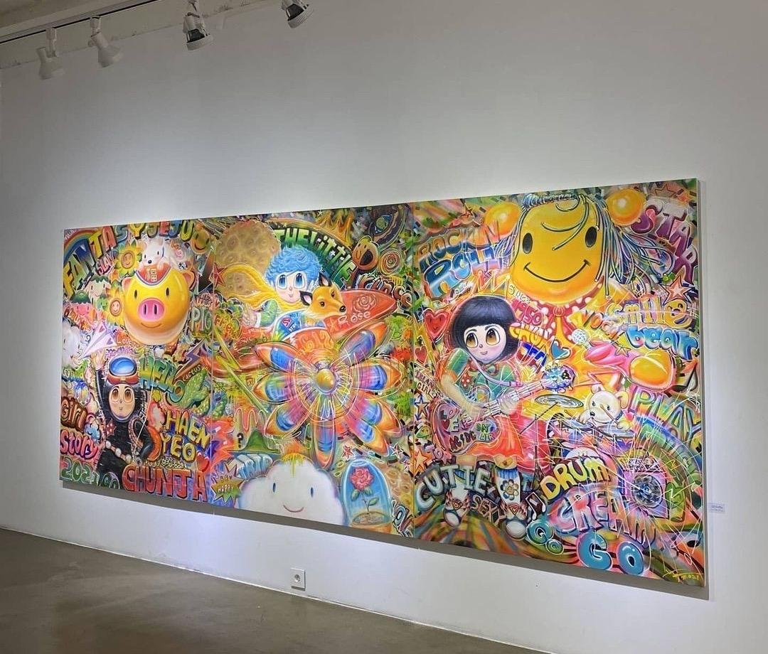 Arte coreano contemporáneo de Shin Seung-Hun - Isla Jeju Fantasía, Festival en venta 5