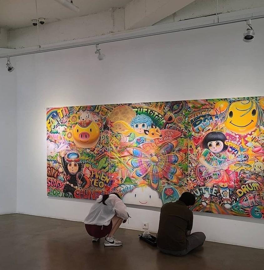 Korean Contemporary Art by Shin Seung-Hun - Fantasy Jeju Island, Festival For Sale 3