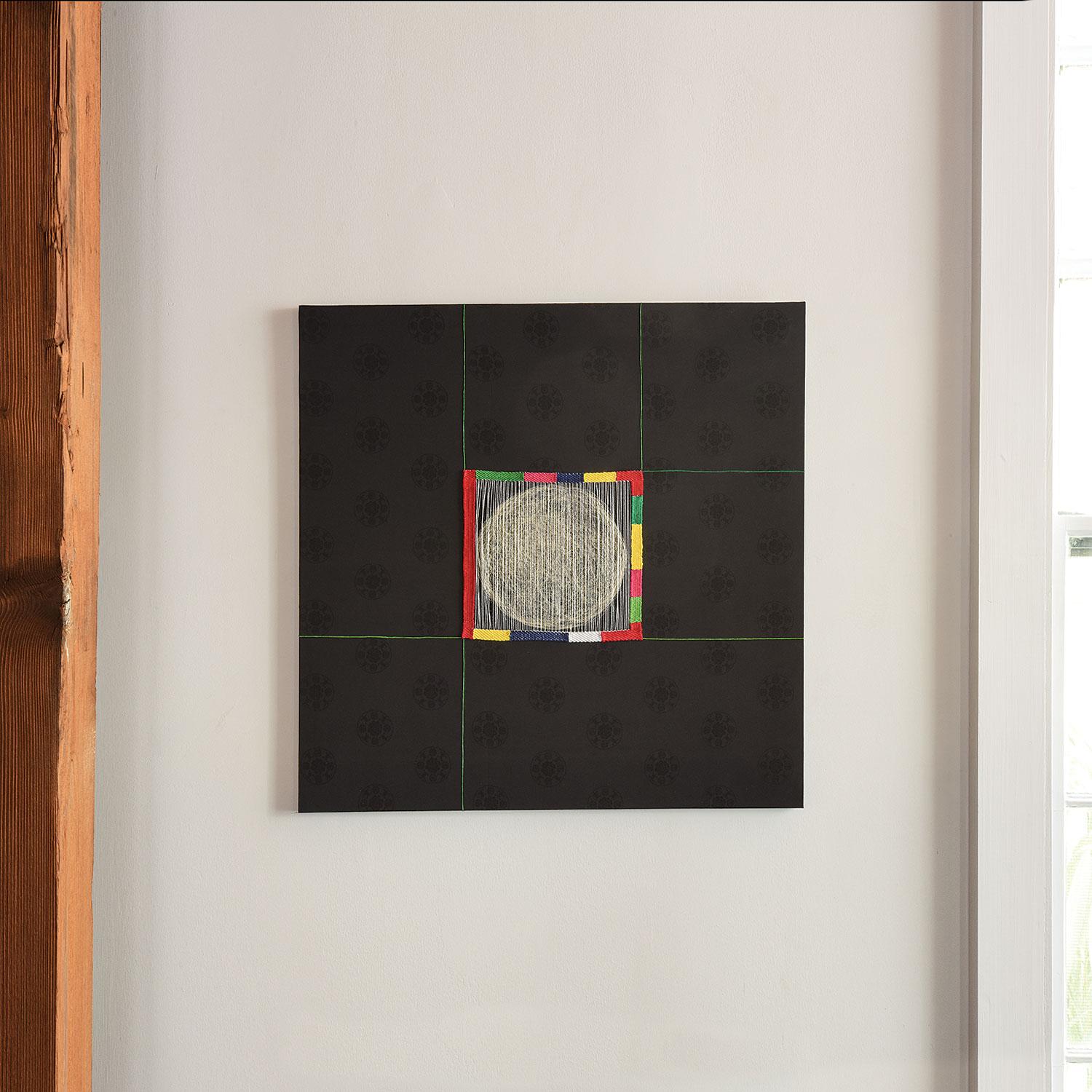Zeitgenössische zeitgenössische Koreanische Textil-Wandskulptur „Lyric Space“ im Angebot 2