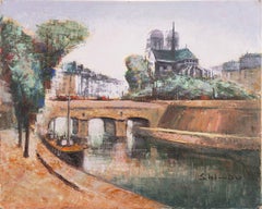 'Paris in Summer', Notre-Dame and the Seine, Île de la Cité from the Left Bank