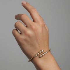 Shine Brilliant 14K (or 18k upon request) Yellow Gold Bangle Bracelet