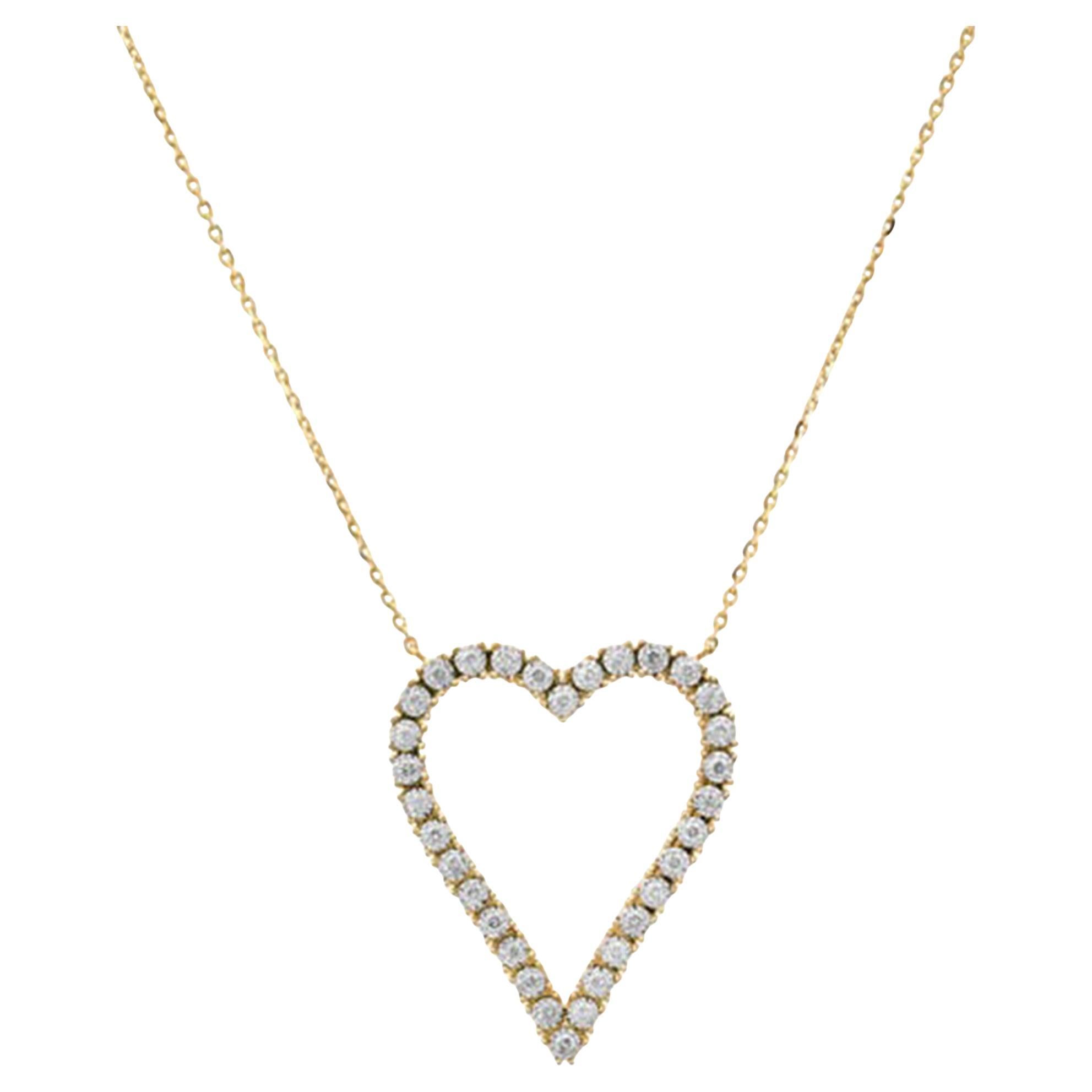 Shine Diamond 14K (or 18k upon request) Yellow Gold Pendant Necklace