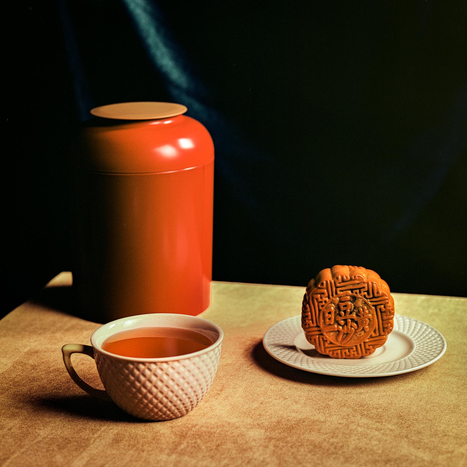 Shine Huang Still-Life Photograph - Mooncake II. Still Life . Color Print
