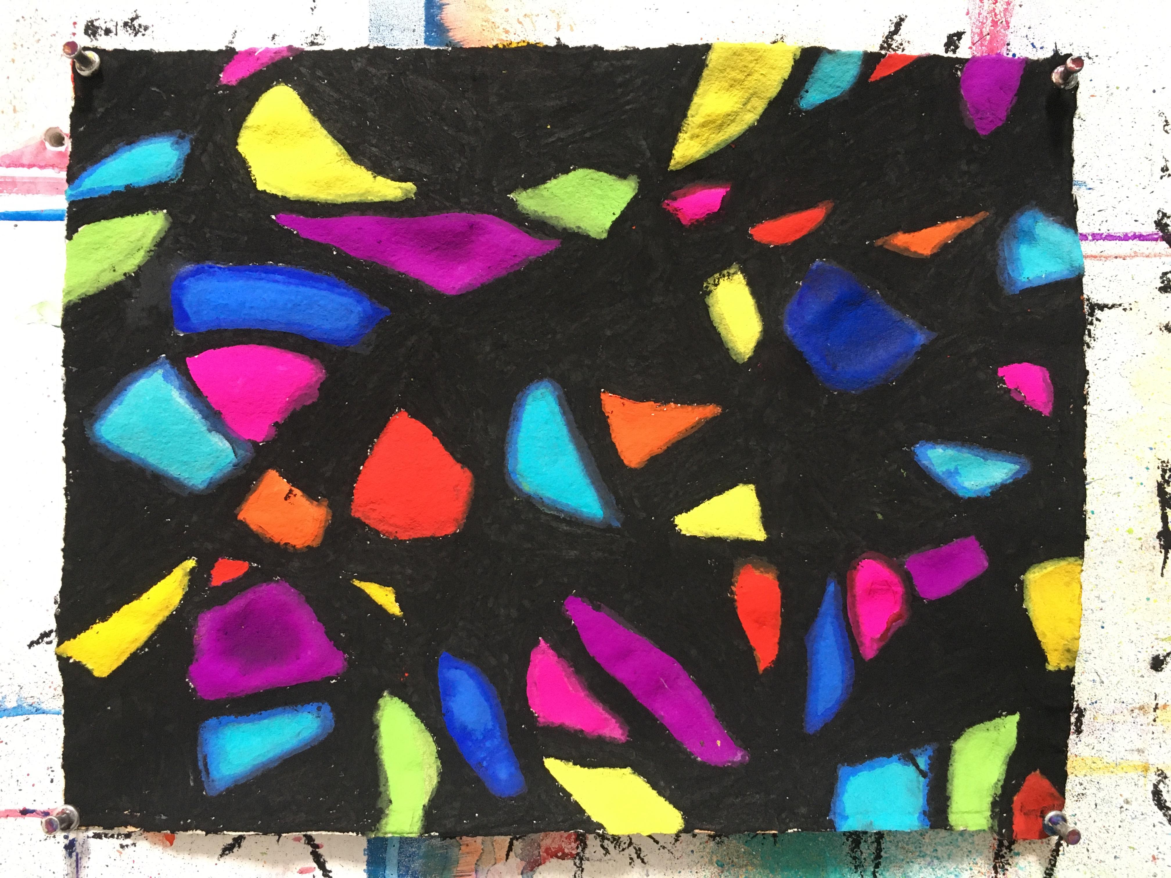 Shingo Francis Abstract Painting - Colors in Darkness