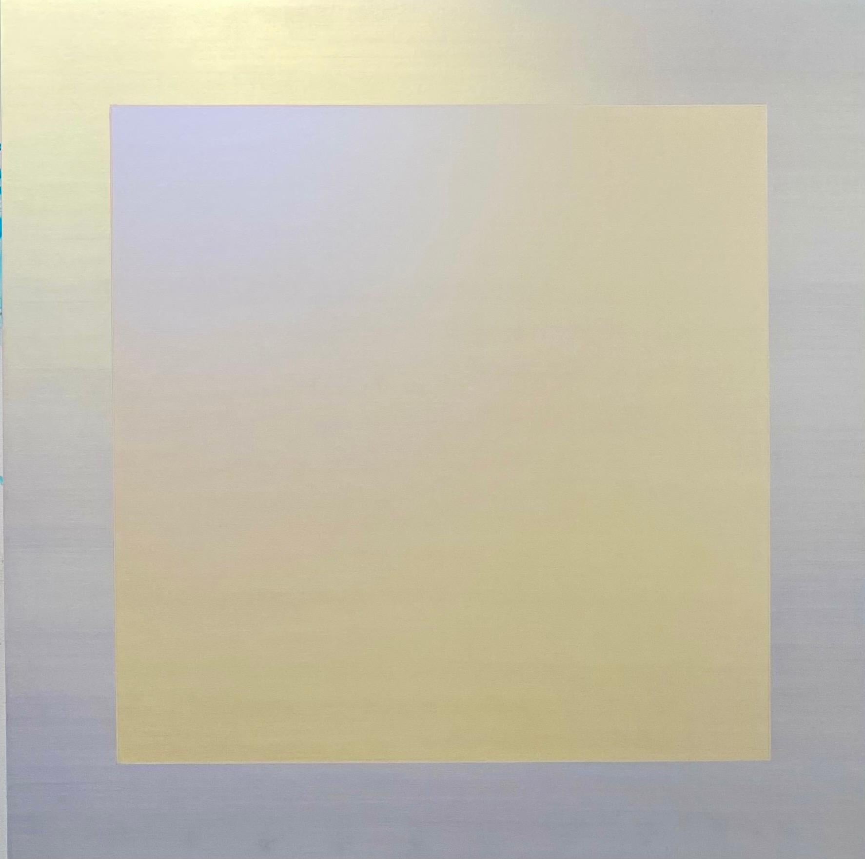 Abstract Painting Shingo Francis - Interférence (bleu, vert, jaune)