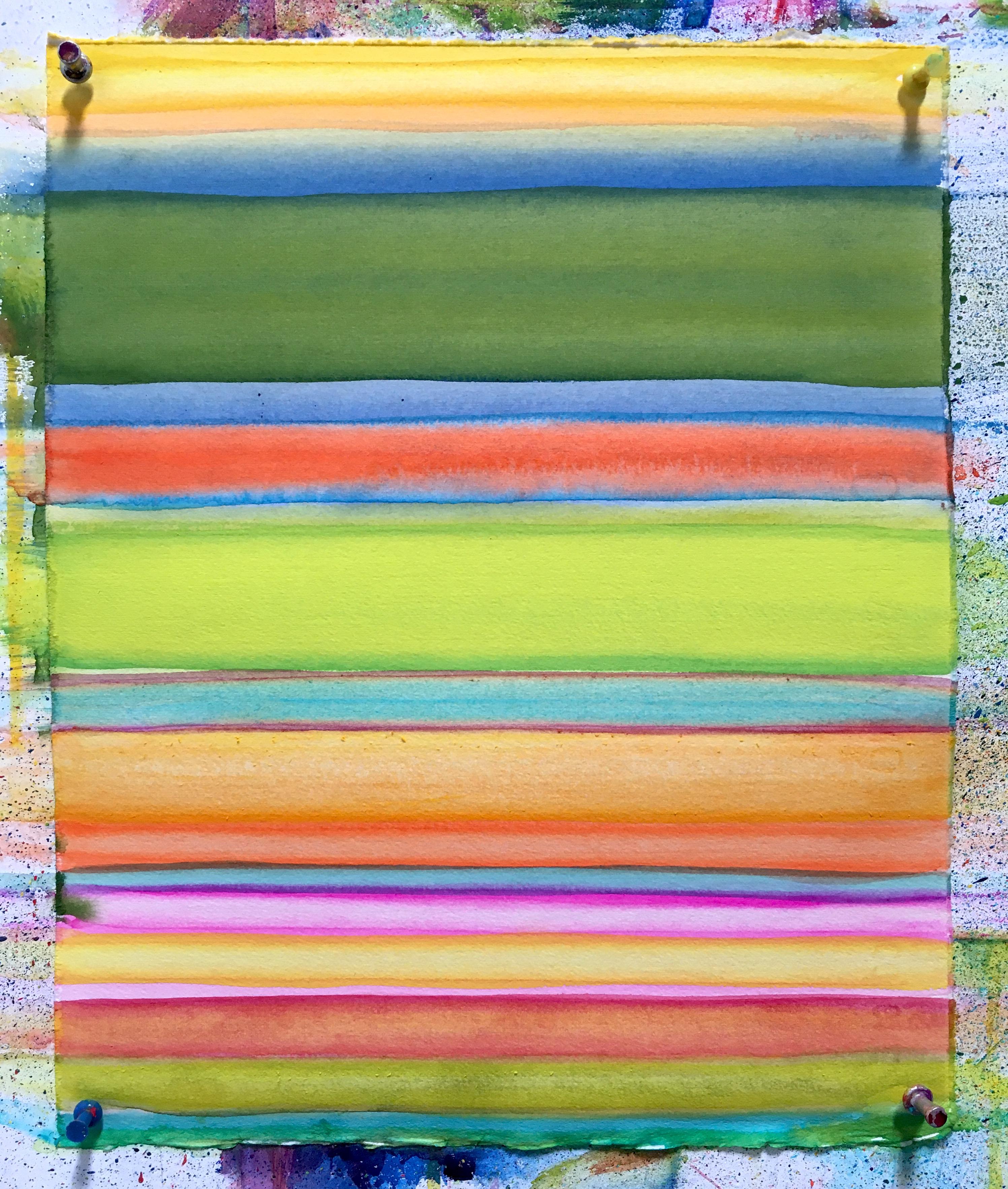 Shingo Francis Abstract Painting - Vibrations Up and Down