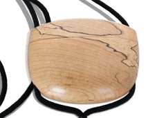 Shinichi Miyazaki Spalted Maple Tassel Mini Shoulder Bag, Signed