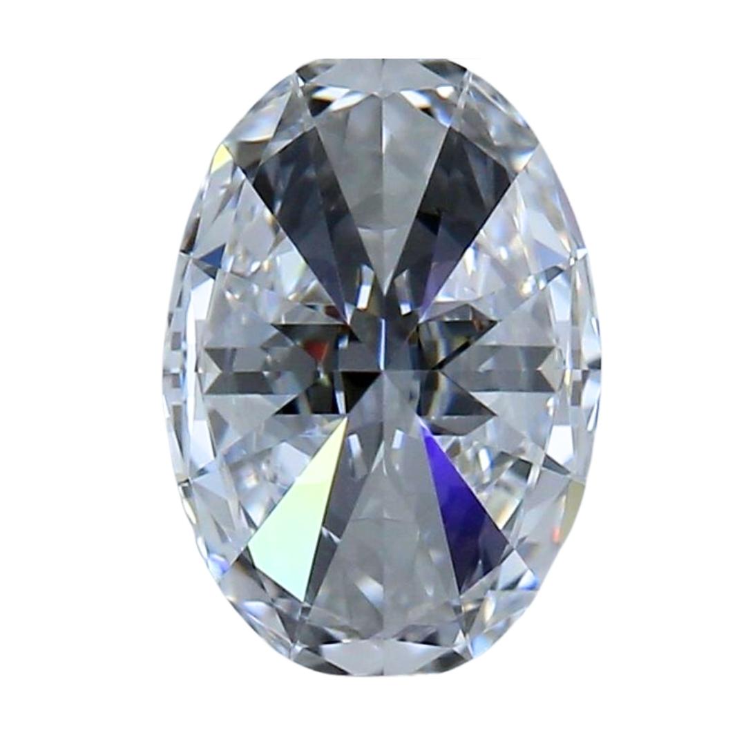 Women's Shining 0.70ct Ideal Cut Oval-Shaped Diamond - GIA Certified For Sale