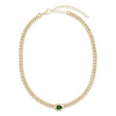 Shining Arc Diamond 14K (oder 18k auf Anfrage) Gelbgold Lariat Halskette
