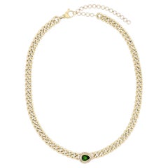 Shining Arc Diamond 14K (oder 18k auf Anfrage) Gelbgold Lariat Halskette