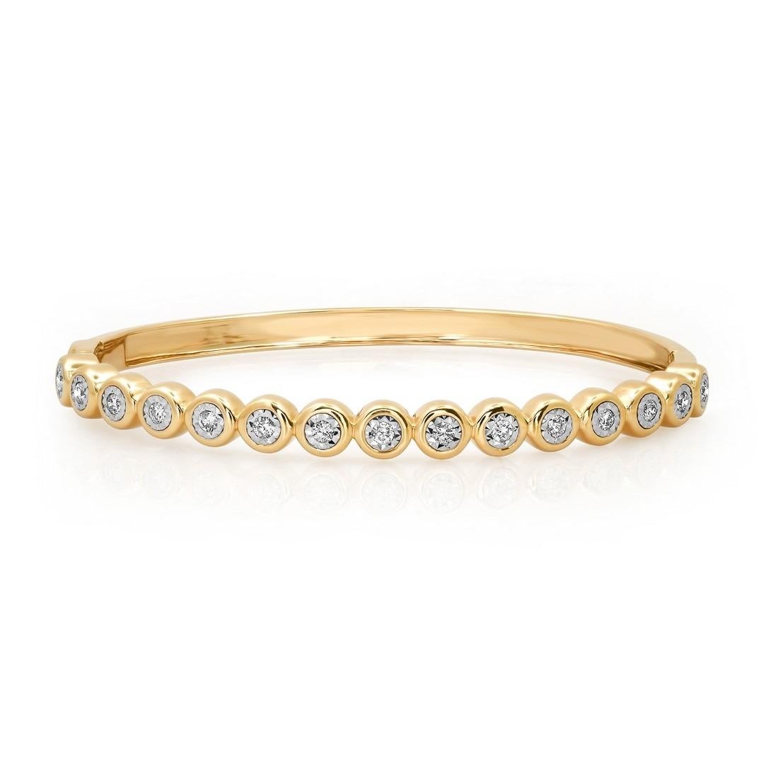 Modern Shining Dawn Bangle Diamond Bracelet For Sale