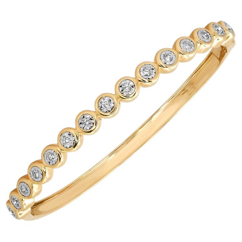 Shining Dawn Bangle Diamond Bracelet For Sale