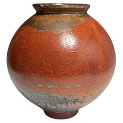 Shino Glazed Moon Jar by Jason Fox