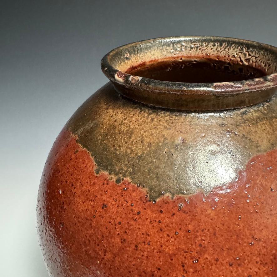 Shino Glazed Moon Jar by Jason Fox (Keramik) im Angebot