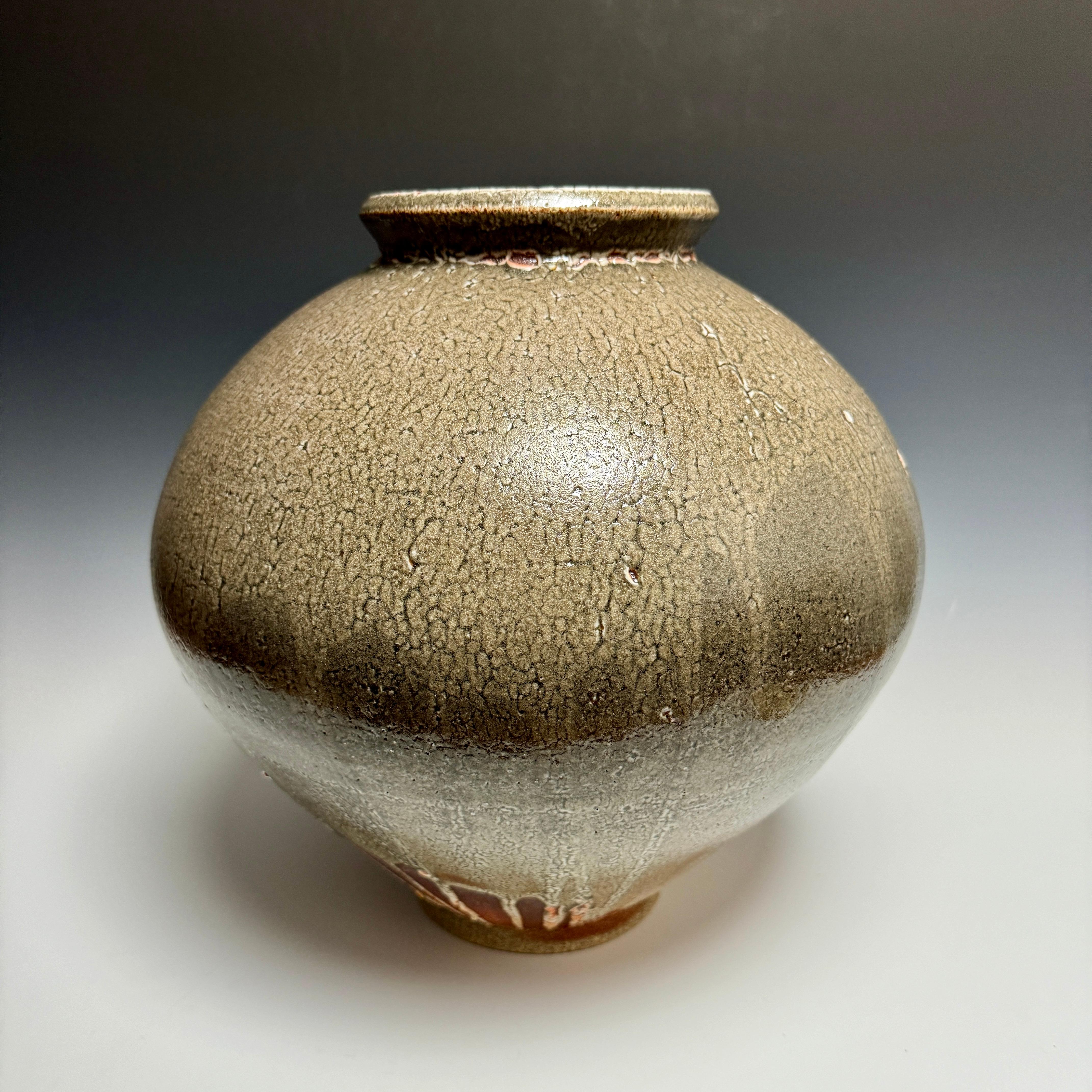 American Shino Glazed Tsubo by Jason Fox For Sale