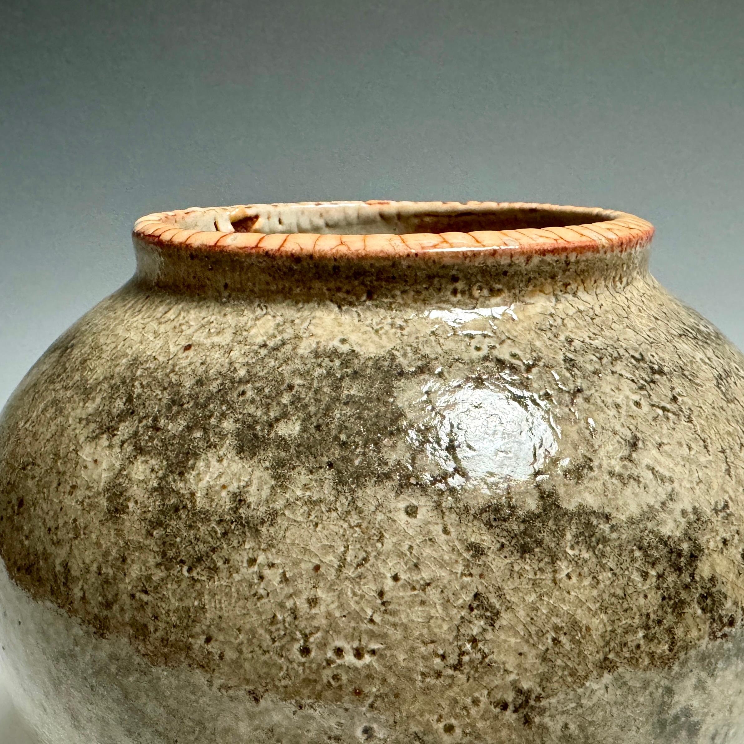 Fired Shino Glazed Vessel by Jason Fox For Sale