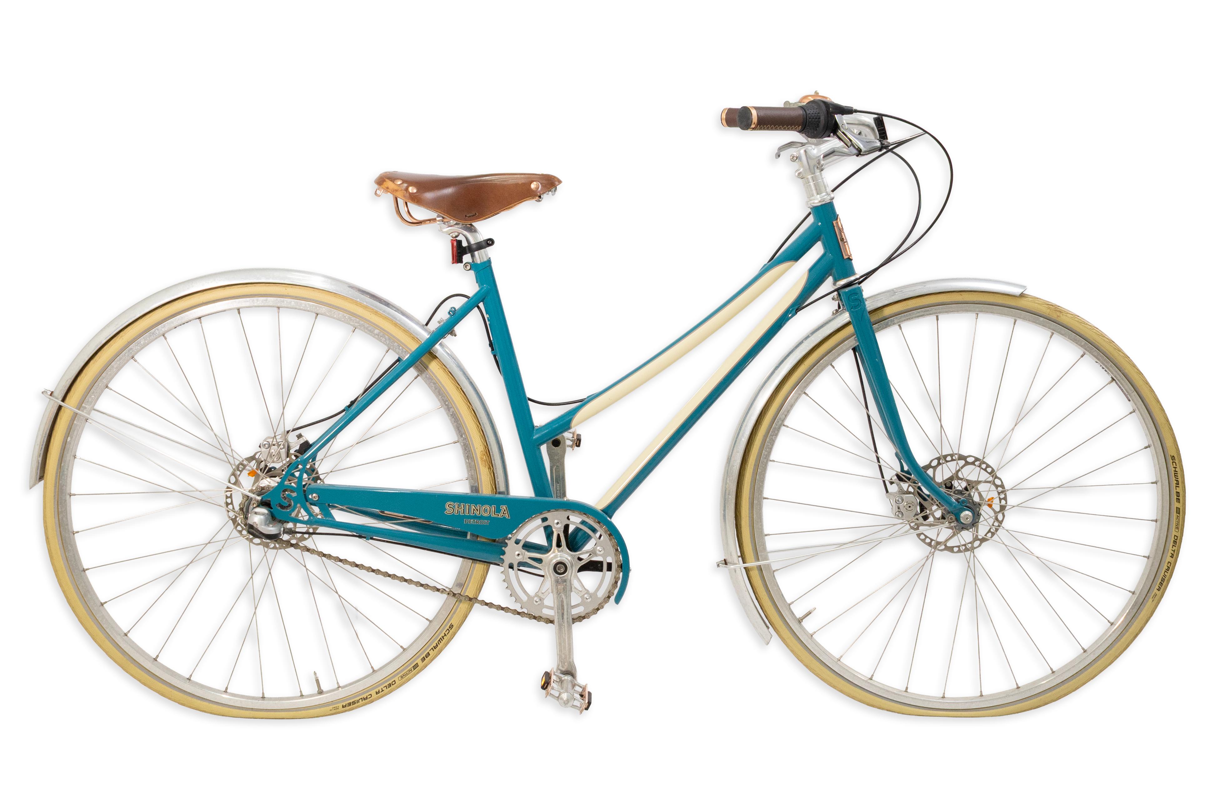 Shinola Bixby Woman's Teal Und Weiß Stadt Fahrrad 2016 (amerikanisch) im Angebot