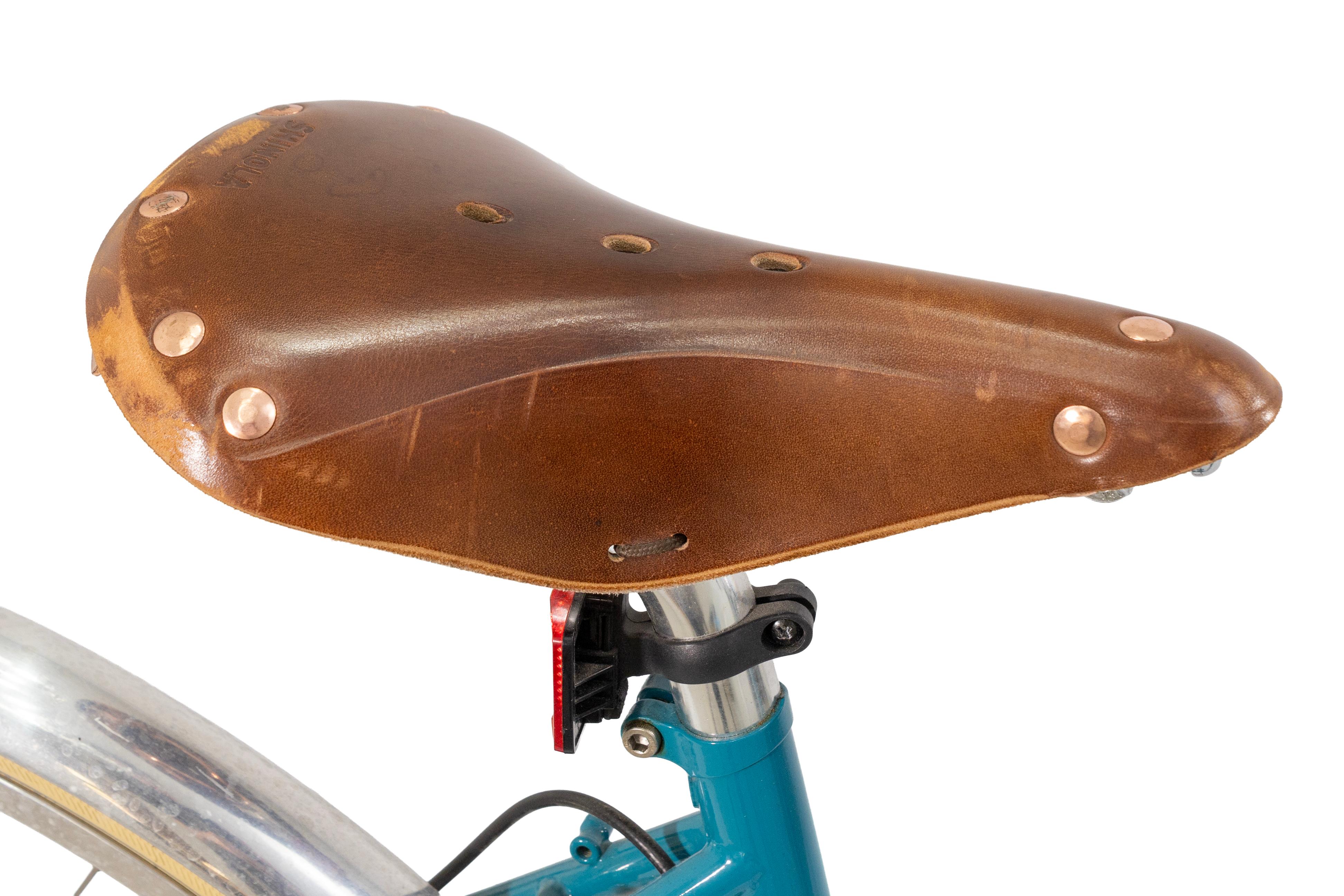 Shinola Bixby Woman's Teal Und Weiß Stadt Fahrrad 2016 (Metall) im Angebot