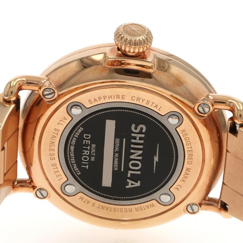 Orologio da donna Shinola Detroit Runwell Placcato oro rosa al quarzo in vendita 3