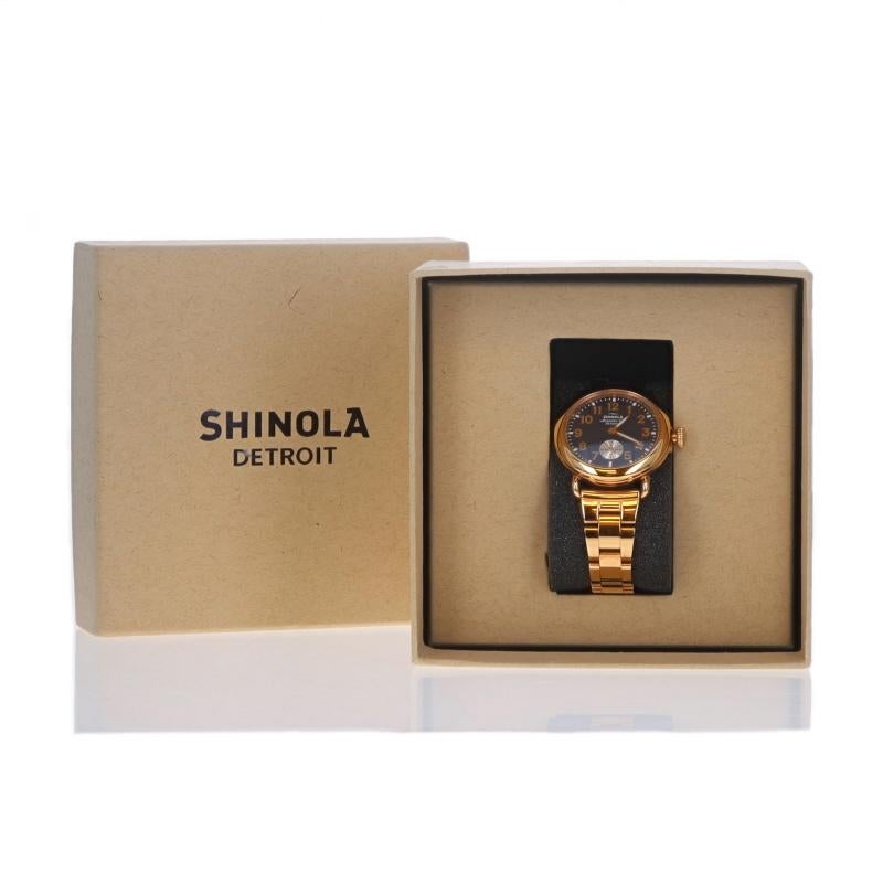 Orologio da donna Shinola Detroit Runwell Placcato oro rosa al quarzo in vendita 4