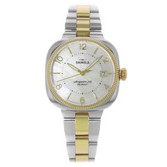 Shinola Gomelsky S0120001103 White Mother of Pearl Steel Two-Tone Ladies Watch