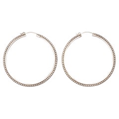 Shinola Silver Large Hoop Earrings
