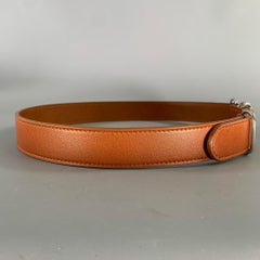 SHINOLA Size 36 Brown Leather Belt