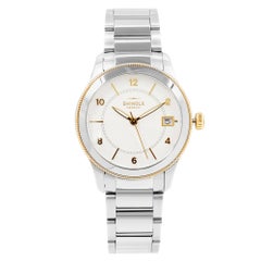 Shinola The Gail Reloj de cuarzo para señora de acero plateado con esfera guilloché 20052432