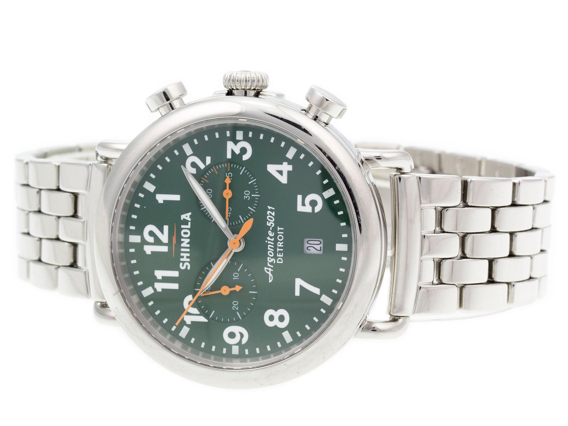 Shinola the Runwell Chrono 10000063 In Fair Condition For Sale In Willow Grove, PA