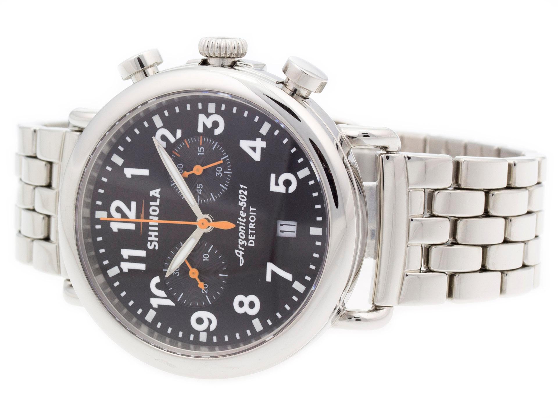 Shinola The Runwell Chrono 10000064 In Good Condition For Sale In Willow Grove, PA